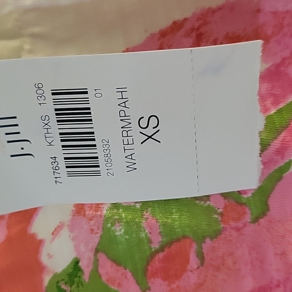 J Jill Floral Sleeveless Top - Pink and Yellow Xs - Picture 4 of 6